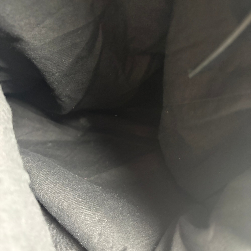 Lucky Brand Vintage Inspired Black Pebbled Leather Hobo Bag Whipstitch Detail - Picture 8 of 13